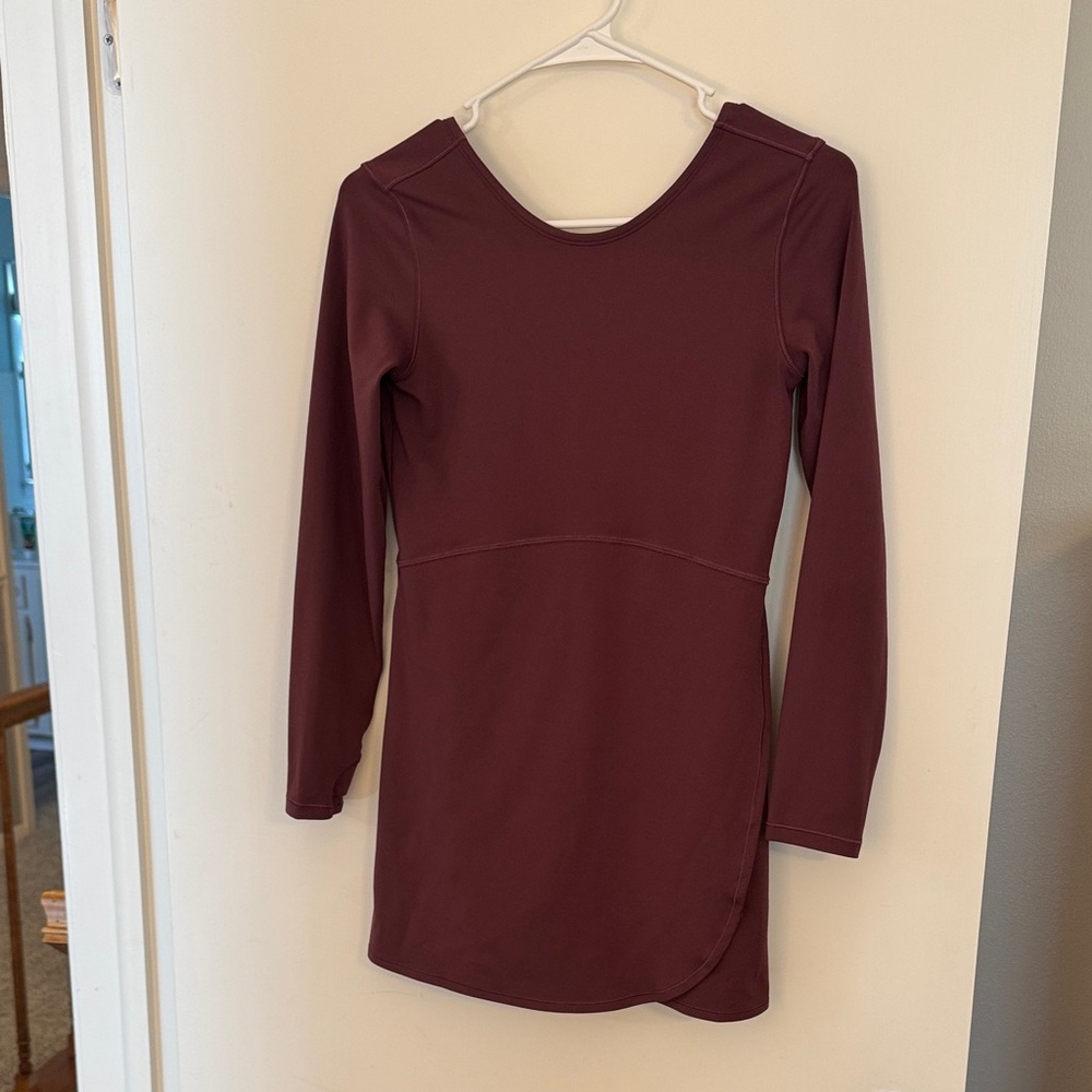 Athleta Girl Kids Chit Chat Dress Burgundy Size L/12